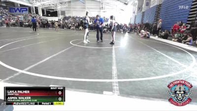 115 lbs Semifinal - Aspen Walker, Trailblazer Wrestling Club vs Layla Palmer, Angry Fish