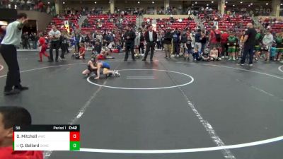 58 lbs Cons. Round 5 - Quinten Ballard, Chaparral Kids Wrestling Club vs Grayson Mitchell, WICHITA WRESTLING CLUB