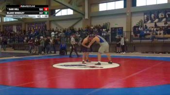 285 lbs Quarterfinal - Blake Windley, Cheyenne East vs Sam Hill, Thunder Basin High School