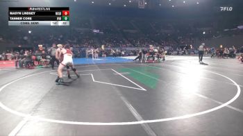 3A Boys 175 lbs Cons. Semi - Masyn Lindsey, McLoughlin Boys vs Tanner Core, North Valley Boys