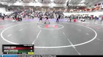 165 lbs Cons. Round 5 - Tanner Abbas, Grand View (Iowa) vs Devin Crawford, Montana State-Northern