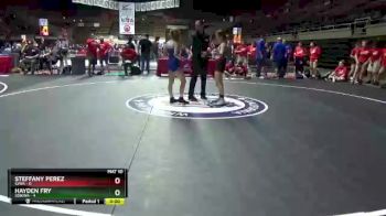 117 lbs Round 3 (6 Team) - Steffany Perez, SJWA vs Hayden Fry, SDIKWA