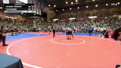 165 lbs 3rd Place Match - Kyle Dorris, Bentonville Wrestling Club vs Zackery Kendrick, Cyclone Youth Wrestling