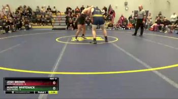 285 lbs Placement (16 Team) - Josh Brown, Hamilton Heights vs Hunter Whitenack, New Prairie