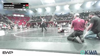 73 lbs Quarterfinal - Hayden McKee, IRONMEN Wrestling Club vs Azley Mullon, Morrison Takedown Club