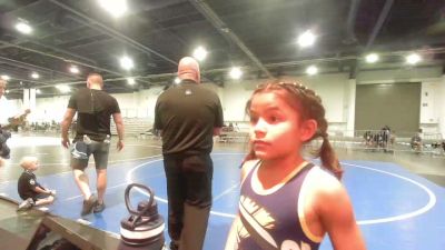 50 lbs 3rd Place - Rourke Walker, Top Notch vs Elaina Barrios, Shafter Youth Wrestling