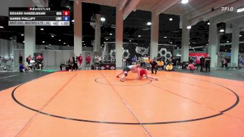 Masters D FS - 100 lbs Cons. Round 2 - Eduard Hanzelmann, Nevada vs Daren Phillipy, Las Vegas Wrestling Club