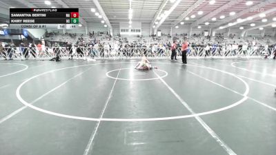 107 lbs Consi Of 8 #1 - Samantha Bertini, MA vs Khiry Reese, NC