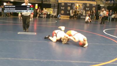 110 lbs Consy 1 - Evan Becker, Penn Cambria vs Gavin Dugan, Souderton