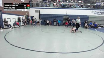 53 lbs Champ. Round 1 - Rhett Rodriguez, Hawk Wrestling Club vs Tate Gillette, Small Town Grims