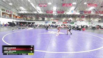 165 lbs Champ. Round 1 - Jahn Williams, Jamestown (N.D.) vs Joey Hancock, Baker (Kan.)