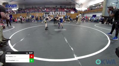 64 lbs Rr Rnd 4 - Bentley Hans, Lions Wrestling Academy vs David Crocket, Tecumseh Youth Wrestling