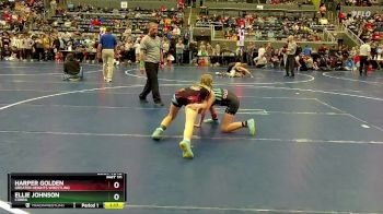 100 lbs Quarterfinal - Harper Golden, Greater Heights Wrestling vs Ellie Johnson, Cobra