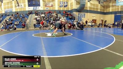 175 lbs Round 2 (8 Team) - Ellis Jones, Garrett Wrestling Club vs Brycen Shafer, Oak Hill Wrestling Club