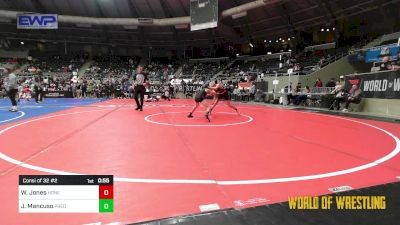 80 lbs Consi Of 32 #2 - Wyatt Jones, Honey Badgers Wrestling Club vs Jaxon Mancuso, Predator Wrestling