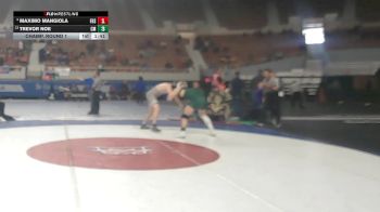 192-D2 Champ. Round 1 - Trevor Noe, Campo Verde High School vs Maximo Mangiola, Flagstaff High School