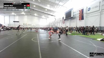 126 lbs Quarterfinal - Mikael Vela, No Team vs Nick Gandarilla, WAR Wrestling Club