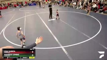 36-40 lbs Quarterfinal - Cole Huerta, Minnesota vs Maverick Lembke, Minnesota