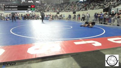 113 lbs Consi Of 64 #2 - Clay VanBrunt, Prague vs Rhylen Harris, Midwest City Bombers Youth Wrestling Club