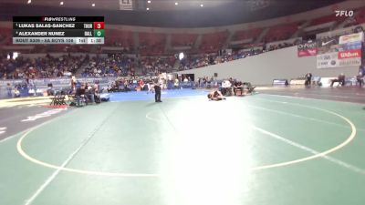 5A Boys 106 lbs Semifinal - Lukas Salas-Sanchez, Thurston Boys vs Alexander Nunez, Dallas Boys