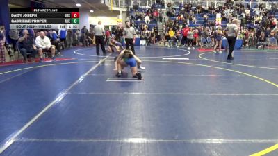 118 lbs Round Of 32 - Daisy Joseph, Kiski Area vs Gabrielle Proper, Riverbend-VA