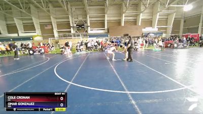 120 lbs Champ. Round 2 - Cole Cronan, CA vs Omar Gonzalez, WA