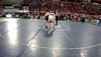 5A 144 lbs Cons. Round 1 - Hunter Halverson, Minico vs Max Sasser, Pocatello