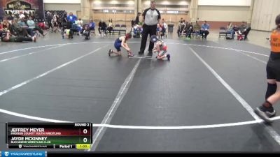 64 lbs Round 2 - Jeffrey Meyer, Madison County Youth Wrestling vs Jayde McKinney, Buccaneer Wrestling Club