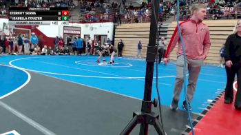 110 lbs Champ. Round 1 - Isabella Coulter, Evansville Central vs Eternity Serna, Intense WC
