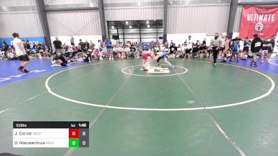 103 lbs Consi Of 4 - Jeremy Carver, Brothers Of WOW vs Dylan Nieuwenhuis, Michigan Premier Blue