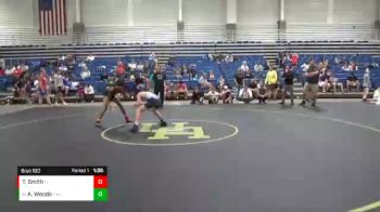 109 lbs Cons. Round 2 - Aiden Woods, Franklin Wrestling Club vs Tavien Smith, Faith Christian