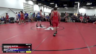 250 lbs Placement Matches (8 Team) - Kaydence Burton, Tennessee vs Emmitt Summerlin, Pennsylvania Red