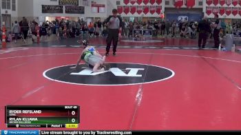 110 lbs Quarterfinal - Rylan Kujawa, Becker Bulldogs vs Ryder Refsland, STMA