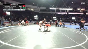 144 lbs Cons. Round 5 - Maxwell Woodall, Marysville Pilchuck vs Shawn Bayne, Central Kitsap