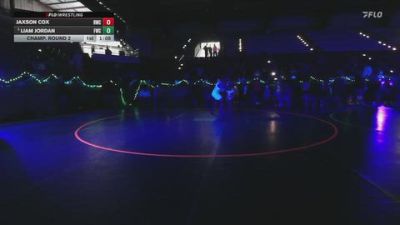 285 lbs Champ. Round 2 - Liam Jordan, Fremont Wrestling Club vs Jaxson Cox, Roy Wrestling Club