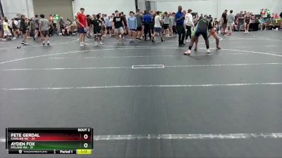 215 lbs Semis (4 Team) - Pete Gerdal, Cavalier WC vs Ayden Fox, Myland WA