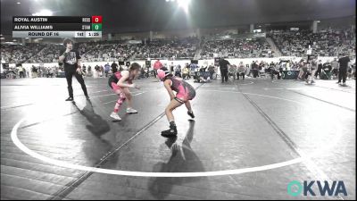 67 lbs Round Of 16 - Royal Austin, Redskins Wrestling Club vs Alivia Williams, Standfast