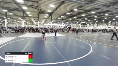 86 lbs Consi Of 4 - Nixen Thiele, Cvbjj vs Bowen Runey, Mat Monsters