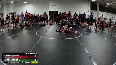 48 lbs Finals (2 Team) - Kamden Foster, Journeymen Red vs Rhett Jenkins, Undisputed Wrestling