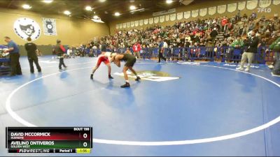 144 lbs Champ. Round 2 - Avelino Ontiveros, Golden West vs David McCormick, Hueneme