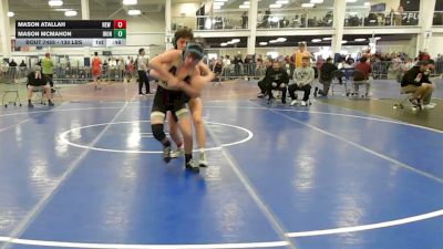 130 lbs Consi Of 8 #1 - Mason Atallah, New England Gold WC vs Mason McMahon, Iron Faith WC