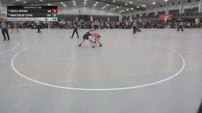 120 lbs Quarters - Erica Irvine, Immortal Athletics WC vs Makynlee Cova, Silverback RTC