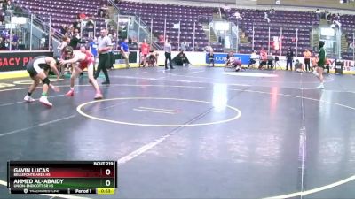 131 lbs Cons. Round 2 - Ahmed Al-Abaidy, Union-Endicott Sr HS vs Gavin Lucas, Bellefonte Area Hs