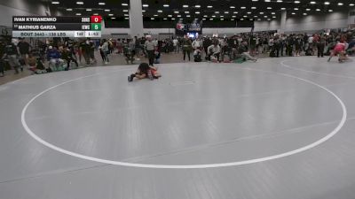 138 lbs Champ. Rd Of 32 - Ivan Kyrianenko, South Broward High School Wrestling vs Mathius Garza, Inland Elite Wrestling Club