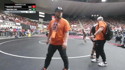 150 lbs Quarterfinal - Keagan Warders, Marysville HS vs Tristen Cox, Andale HS