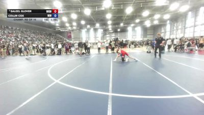 88 lbs Champ. Round 1 - Saleel Glover, West Valley (Spokane) Wrestling Club vs Collin Cox, Warden Elite Wrestling