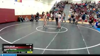 145 lbs Cons. Round 3 - Aaron Trotter, Cody vs Justin Miller, Thunder Basin High School