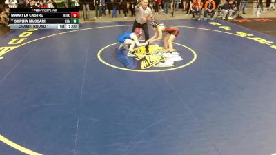 115 lbs Champ. Round 1 - Sophia Mussari, Unattached vs Makayla Castro, Bolingbrook