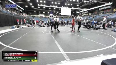 115 lbs Round 5 (6 Team) - Orlandis Rogers, Kansas Warriors 1 vs Zachary Donalson, Prodigy NDT