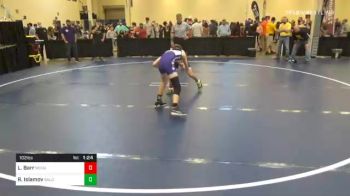 102 lbs Quarterfinal - Lucas Barr, McGuffey vs Ramil Islamov, Baldwin